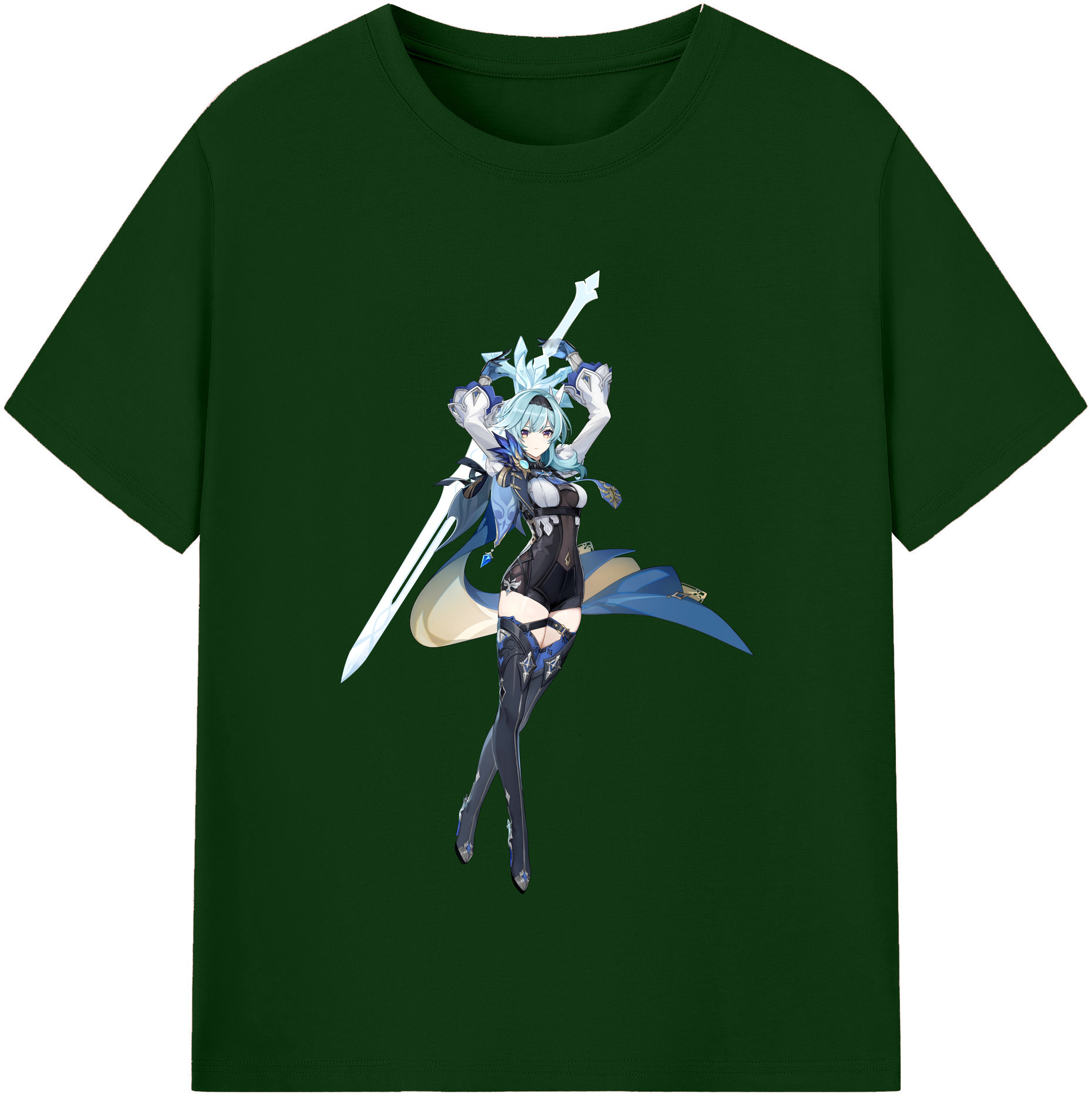 げんし神 优菈 ゆうら genshin Yūra 綿100％半袖Tシャツ（フロントプリント）